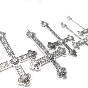 HI5PC Inverted cross pendant halloween gothic jewelry bulk 5-piece