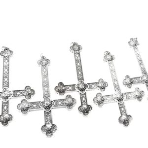 HI5PC Inverted cross pendant halloween gothic jewelry bulk 5-piece