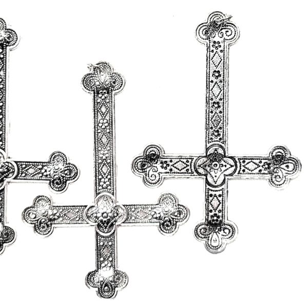 HI5PC Inverted cross pendant halloween gothic jewelry bulk 5-piece