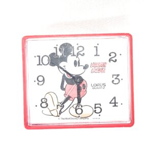 MINT VINTAGE Mickey Mouse Lorus alarm clock quartz Disney LFD125 NEVER USED