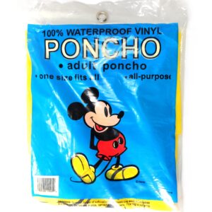Disney Hooded Poncho Water proof Raincoat brand new sealed in plastic never used