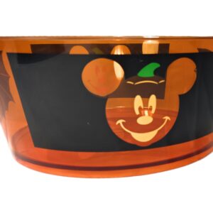 Disney Vintage Mickey Mouse Halloween Bat Pumpkin Acrylic Candy Treat Bowl brand new condition never used