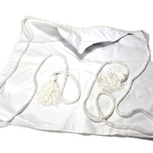 Blue Lodge White Masonic Apron with Tassels from Western Star Lodge 21 Boardman Ohio